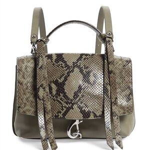 REBECCA MINKOFF LEATHER STELLA MEDIUM CONVERTIBLE BACKPACK